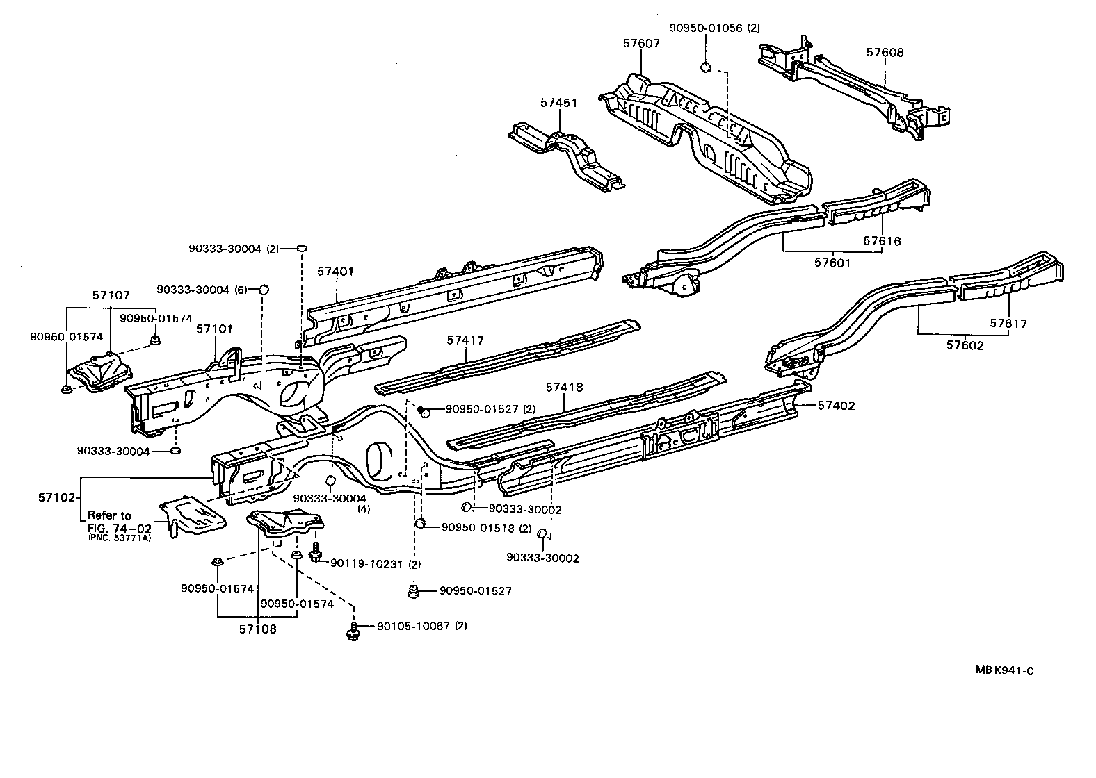  CAMRY VISTA |  FLOOR SIDE MEMBER