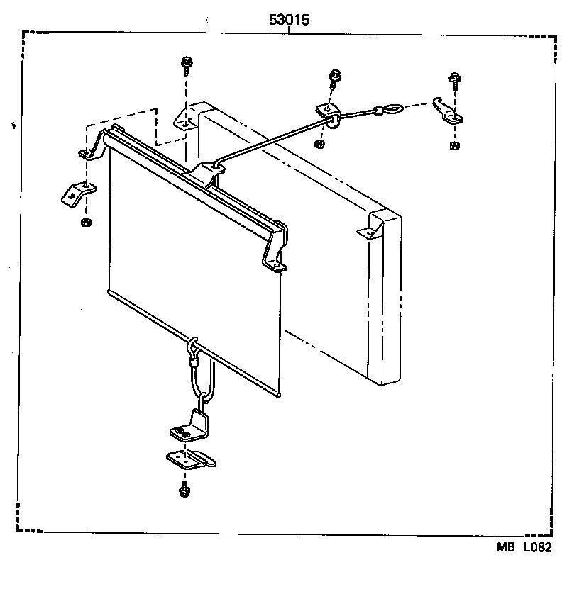  LITEACE VAN WAGON |  RADIATOR SUPPORT WIND GUIDE