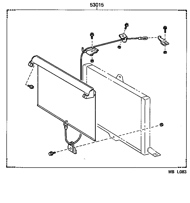  LITEACE VAN WAGON |  RADIATOR SUPPORT WIND GUIDE