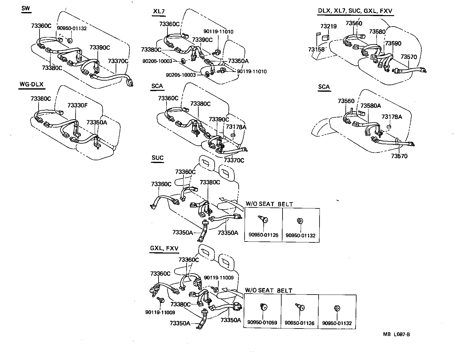  LITEACE VAN WAGON |  SEAT BELT