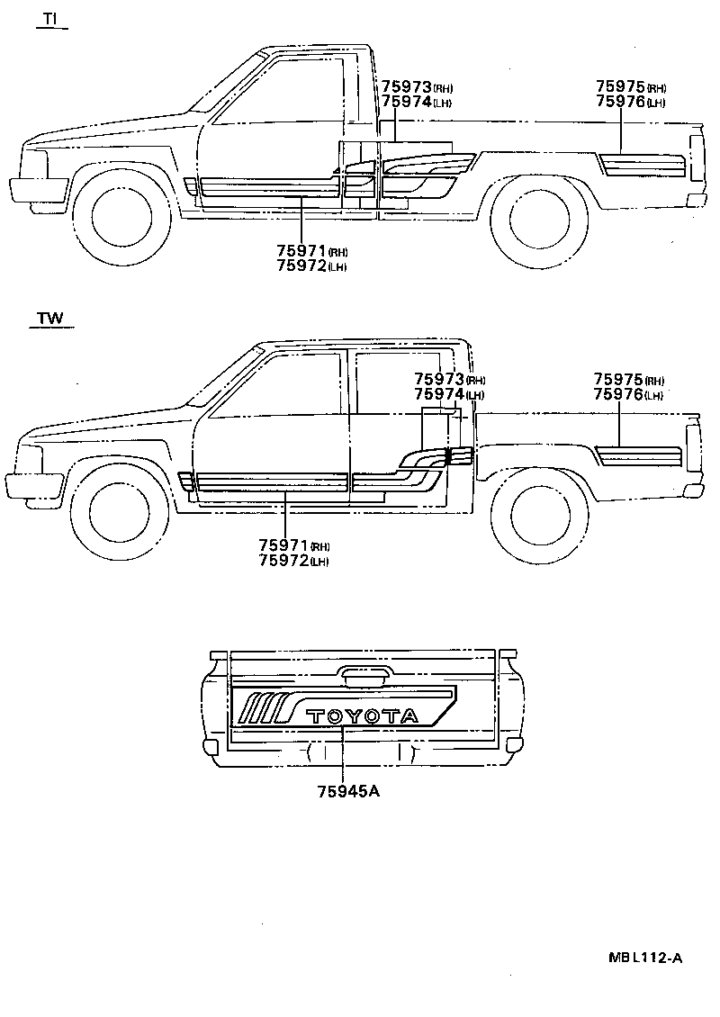  HILUX |  BODY STRIPE