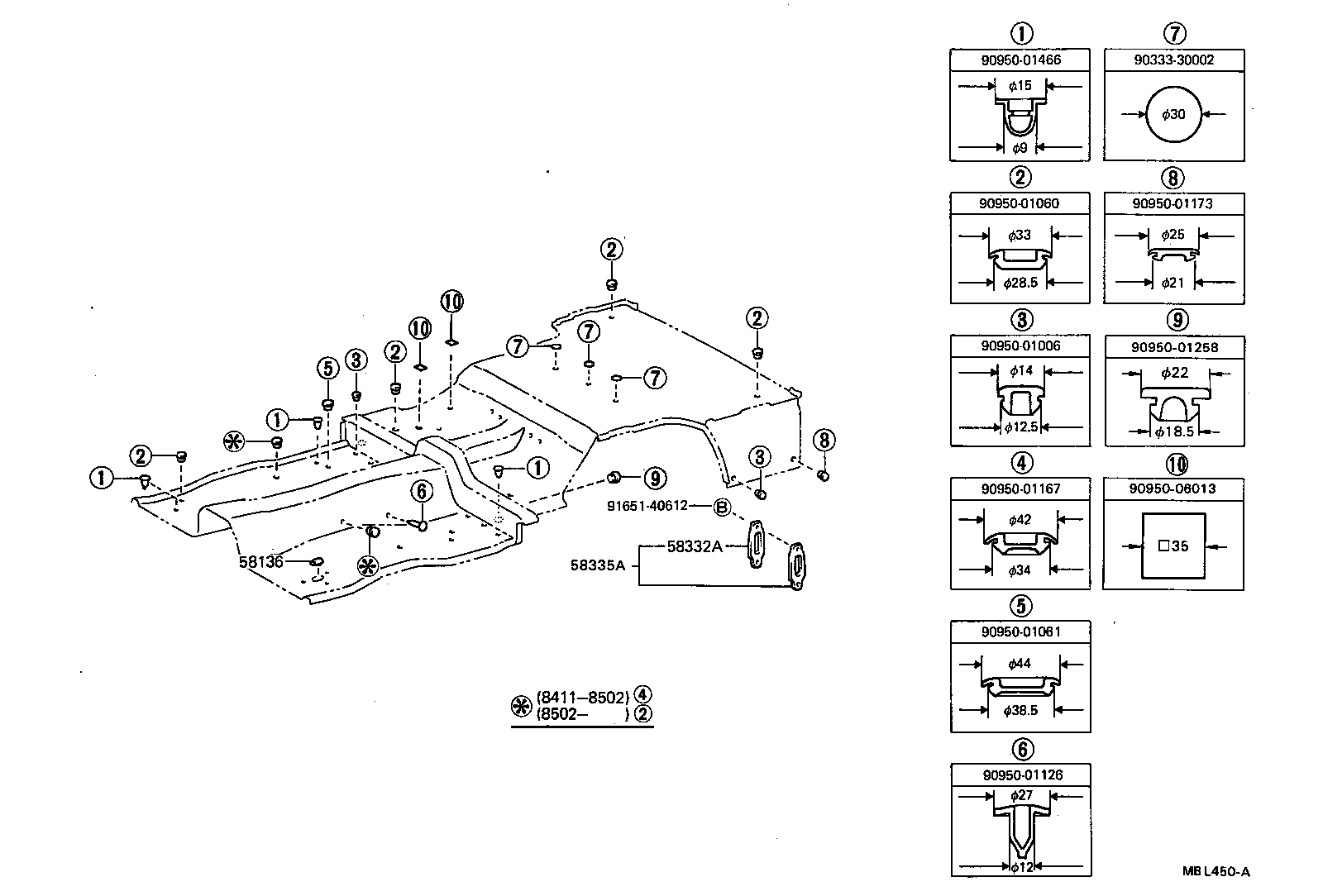  MARK 2 |  FLOOR PAN LOWER BACK PANEL
