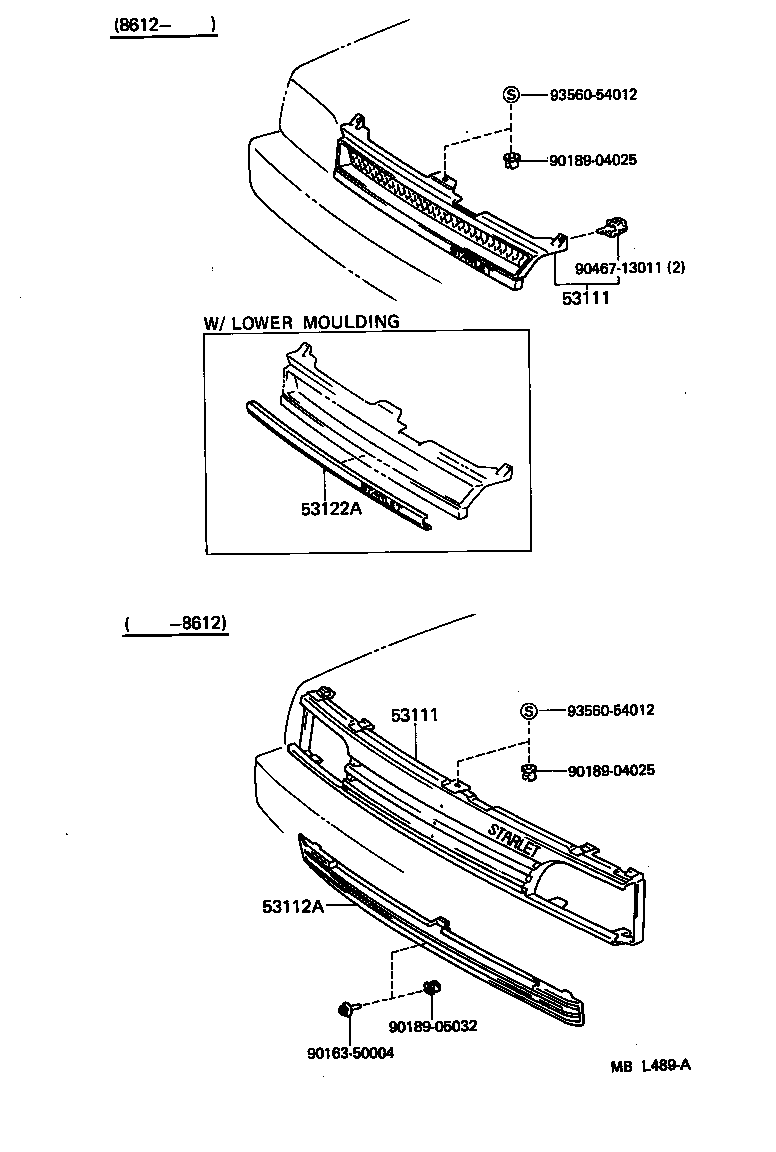  STARLET |  RADIATOR GRILLE