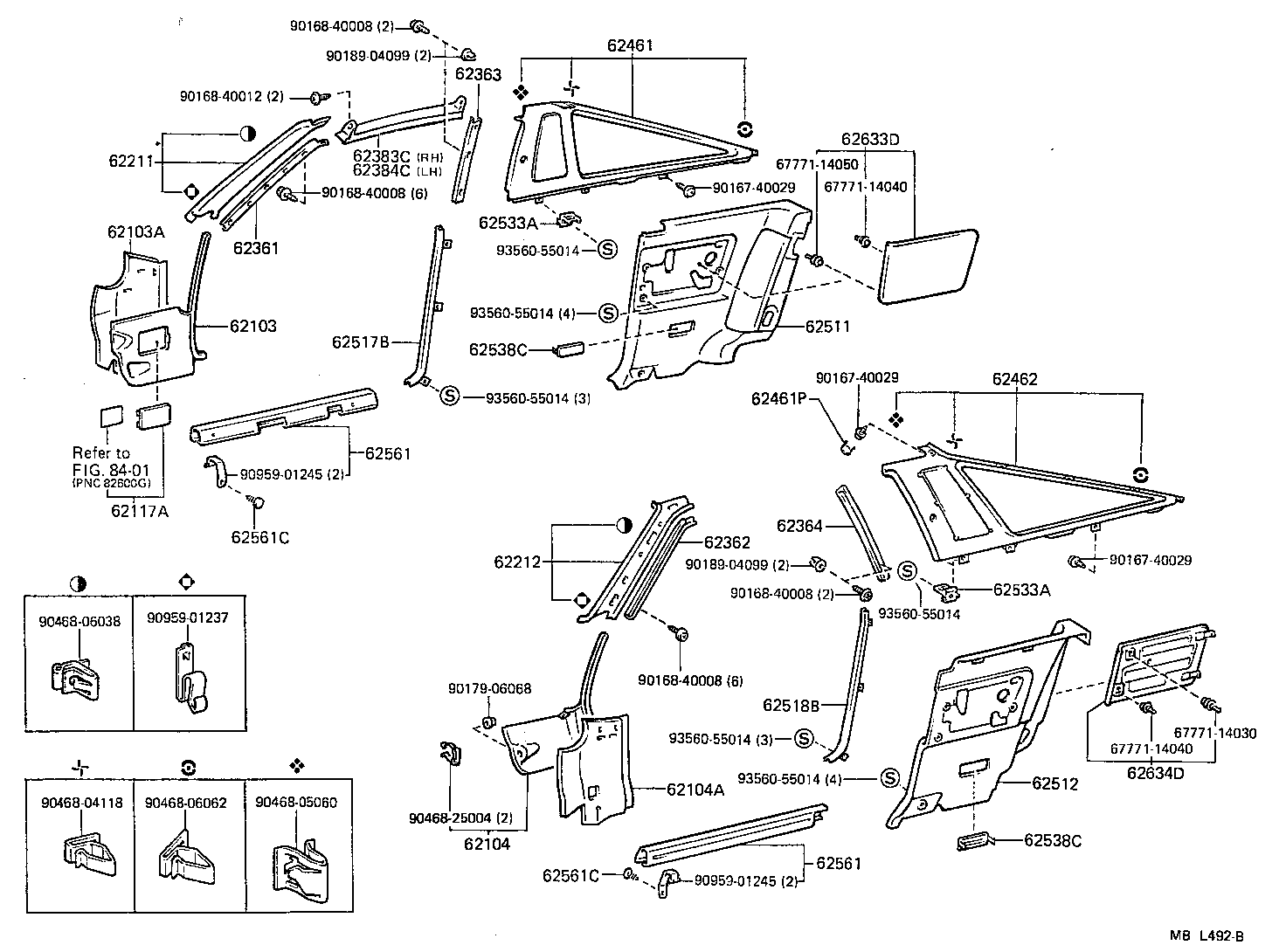  SUPRA |  INSIDE TRIM BOARD DOOR OPENING TRIM MOULDING