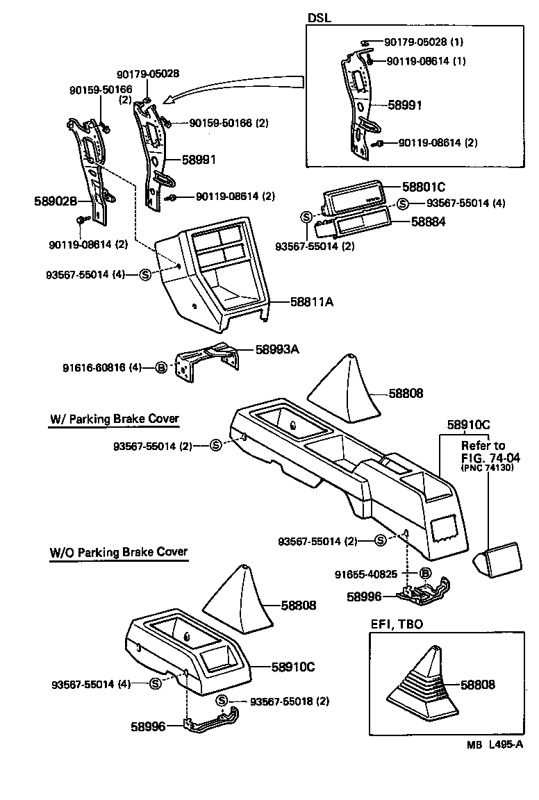  STARLET |  CONSOLE BOX BRACKET
