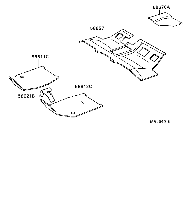  CAMRY VISTA |  DASH SILENCER BOARD FLOOR SILENCER PAD