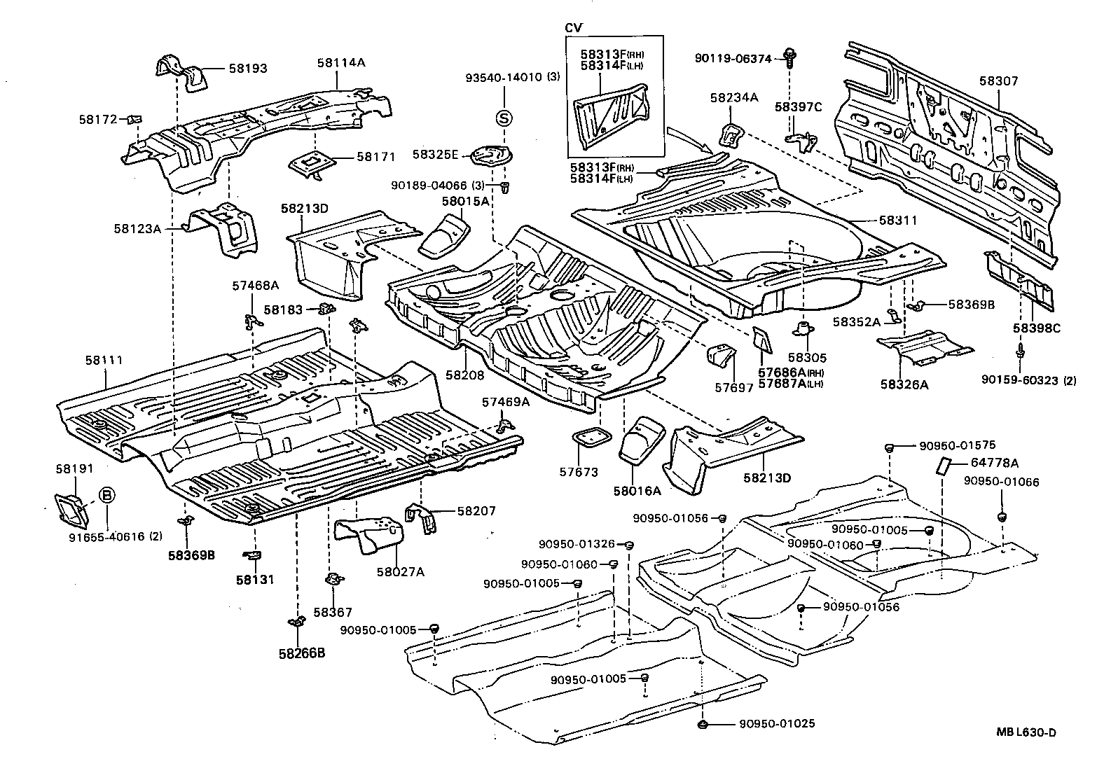  CELICA |  FLOOR PAN LOWER BACK PANEL
