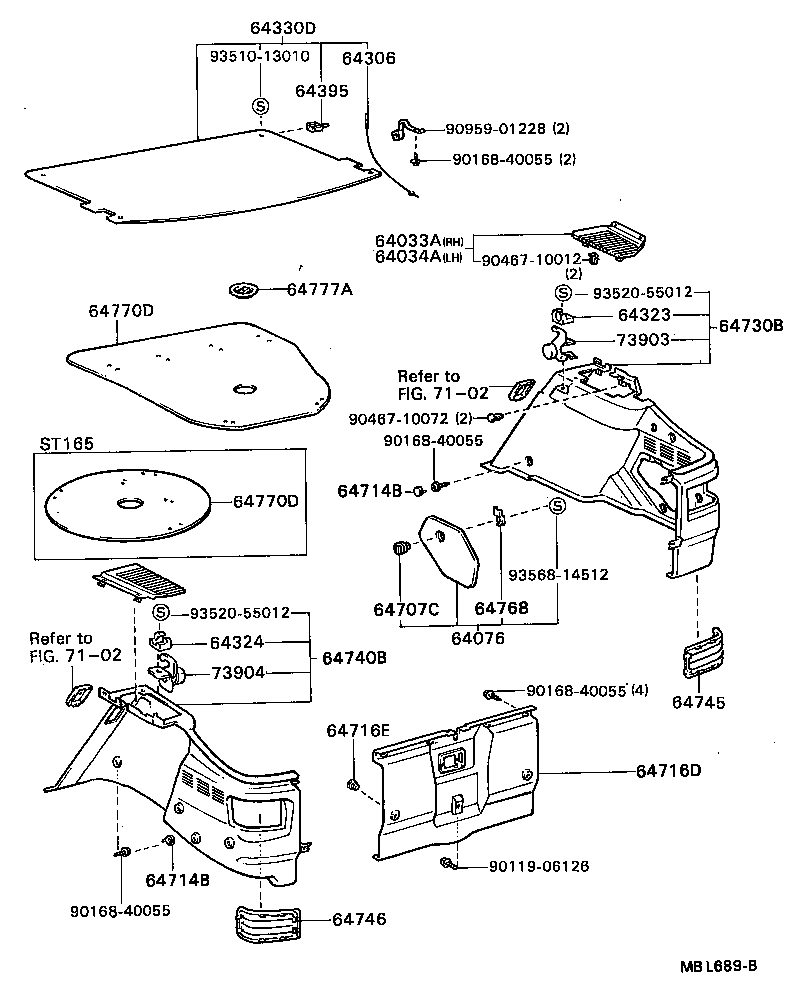  CELICA |  DECK BOARD DECK TRIM COVER