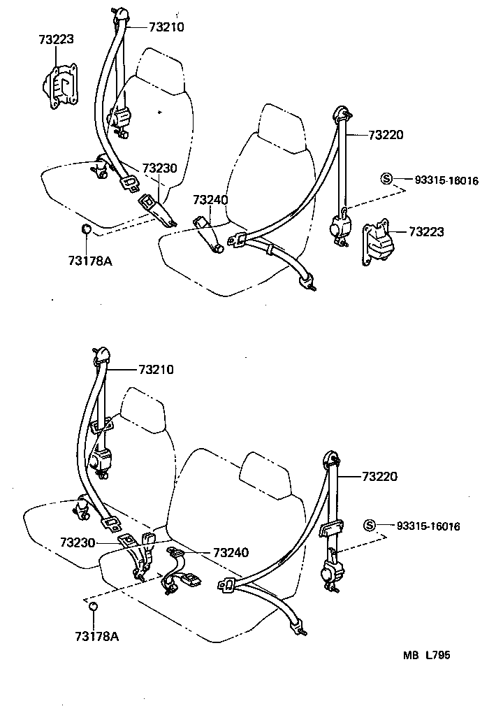 LITEACE VAN WAGON |  SEAT BELT