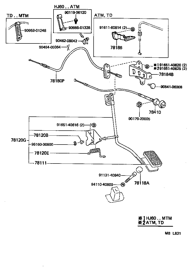 LAND CRUISER VAN |  ACCELERATOR LINK