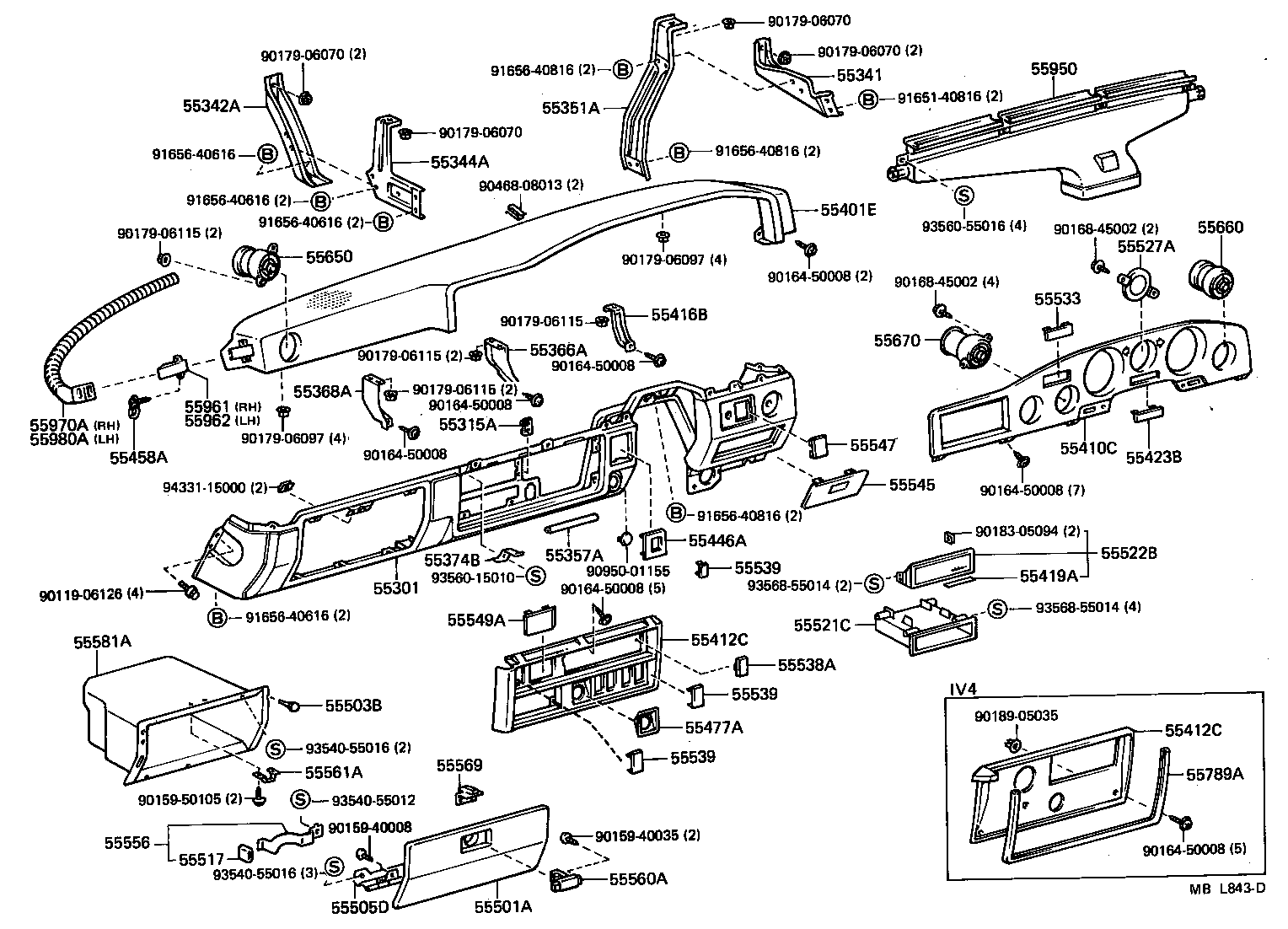  LAND CRUISER VAN |  INSTRUMENT PANEL GLOVE COMPARTMENT