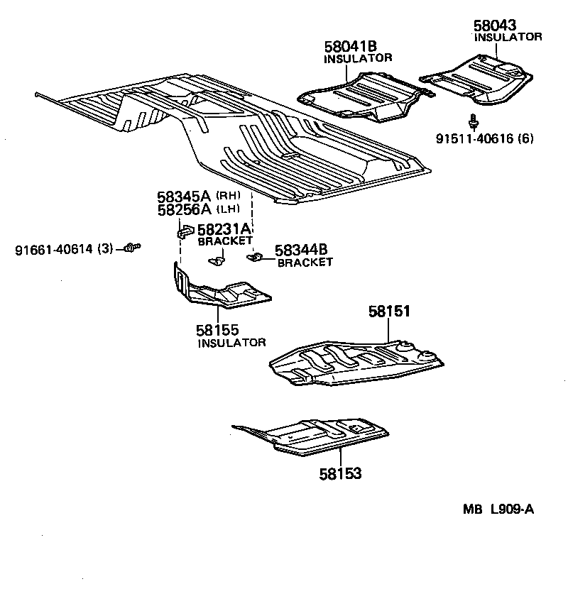  LAND CRUISER VAN |  FLOOR INSULATOR