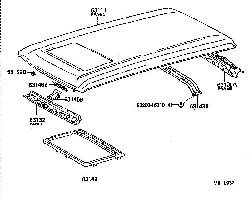 LAND CRUISER VAN |  ROOF PANEL BACK PANEL