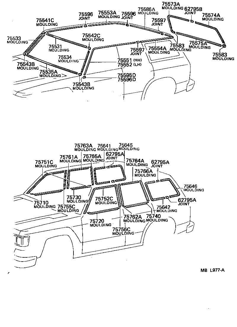  LAND CRUISER VAN |  MOULDING