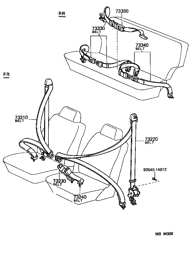  LAND CRUISER VAN |  SEAT BELT
