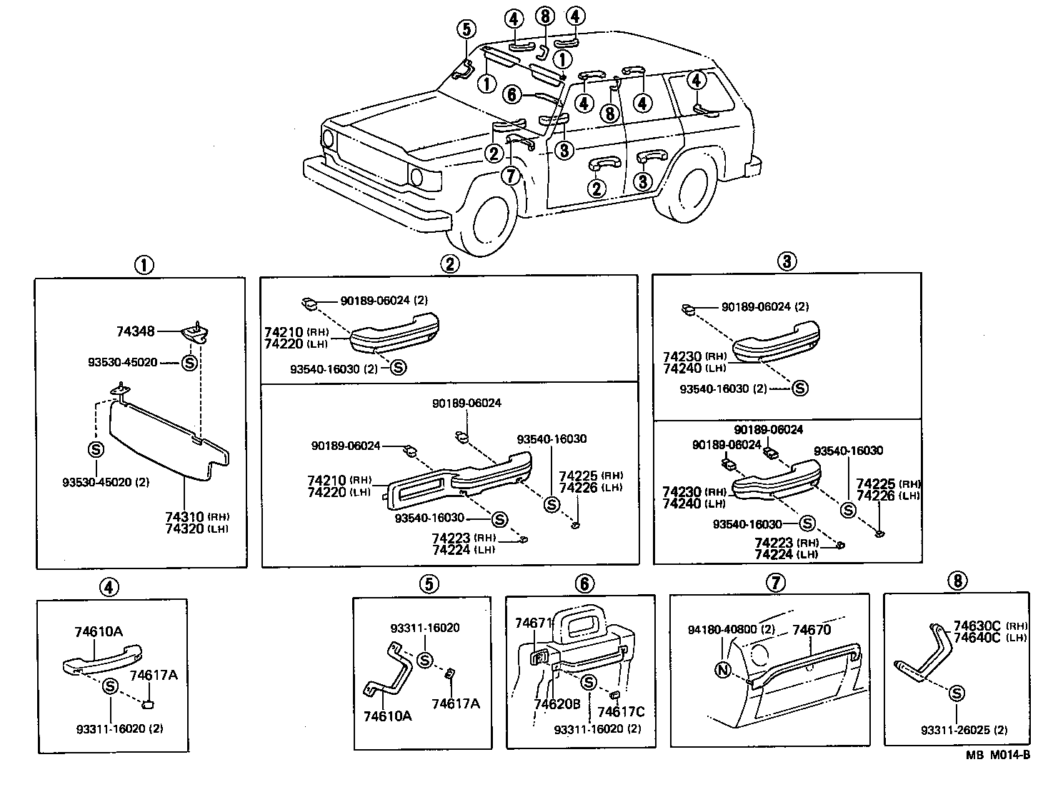  LAND CRUISER VAN |  ARMREST VISOR