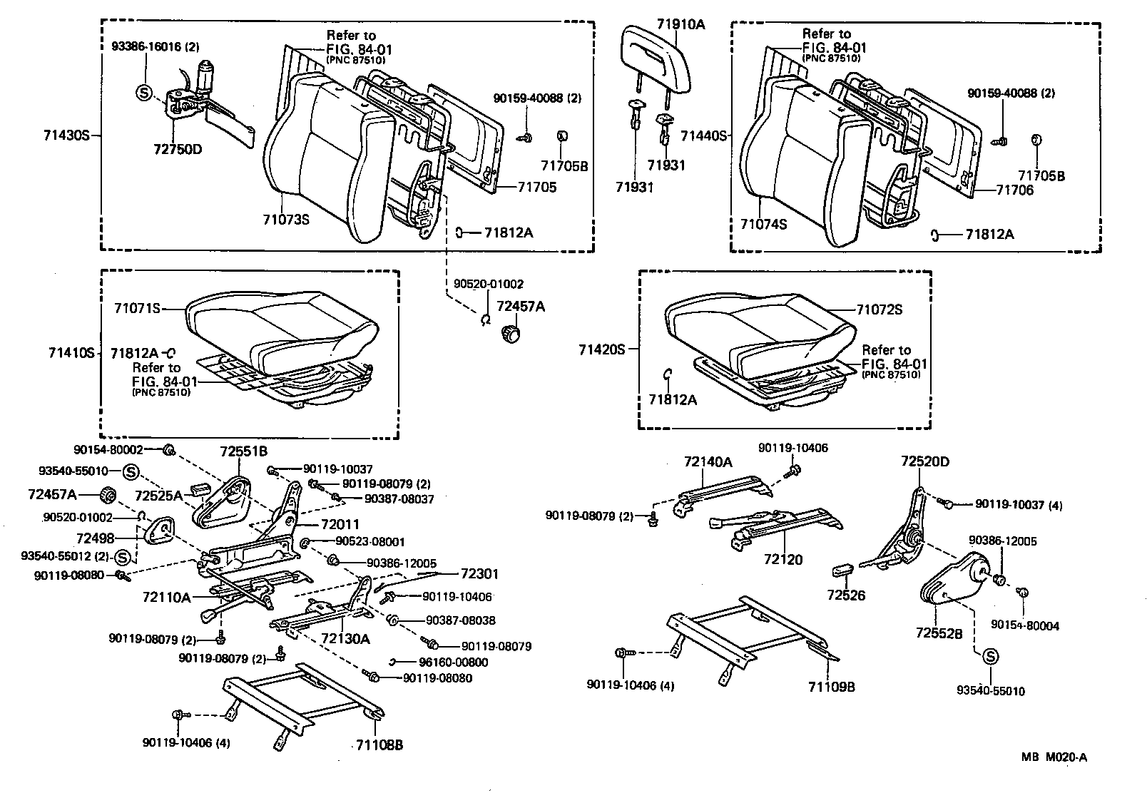  LAND CRUISER VAN |  SEAT SEAT TRACK