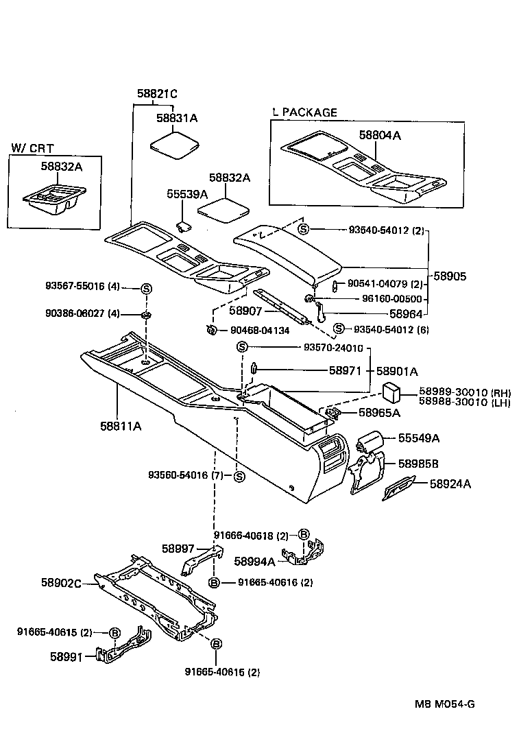  CROWN |  CONSOLE BOX BRACKET