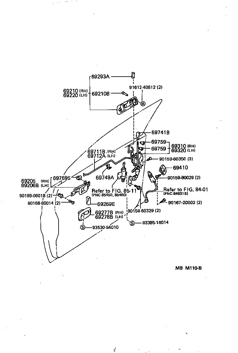  CROWN |  FRONT DOOR LOCK HANDLE
