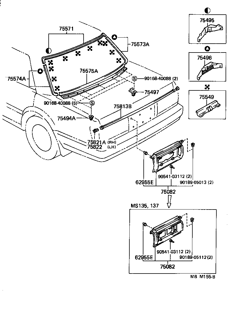  CROWN |  REAR MOULDING