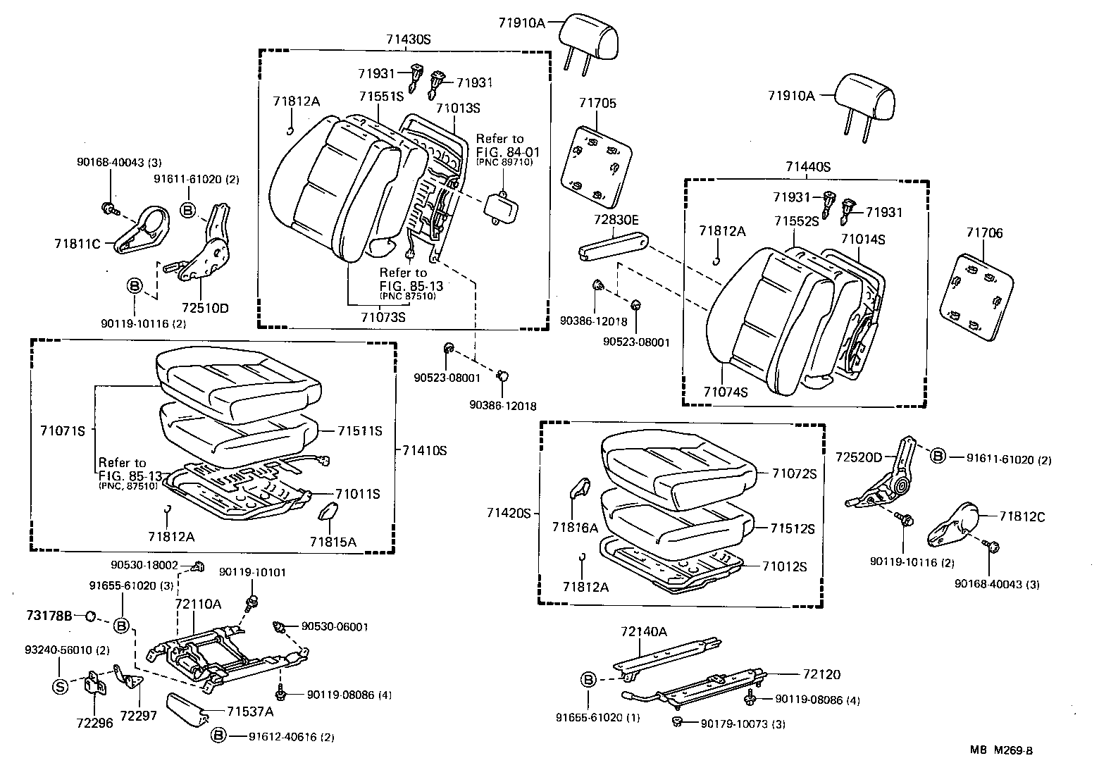  HIACE VAN WAGON |  SEAT SEAT TRACK