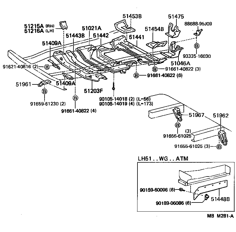  HIACE VAN WAGON |  SUSPENSION CROSSMEMBER UNDER COVER