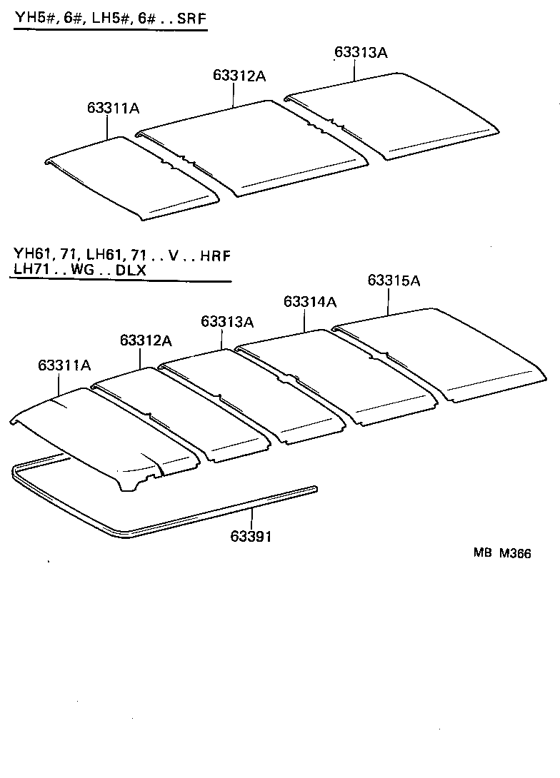  HIACE VAN WAGON |  ROOF HEADLINING SILENCER PAD