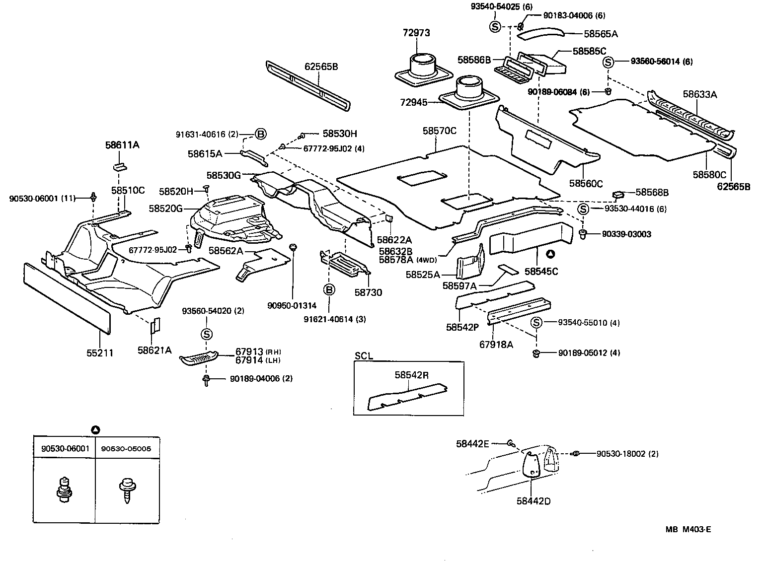  HIACE VAN WAGON |  FLOOR MAT SILENCER PAD