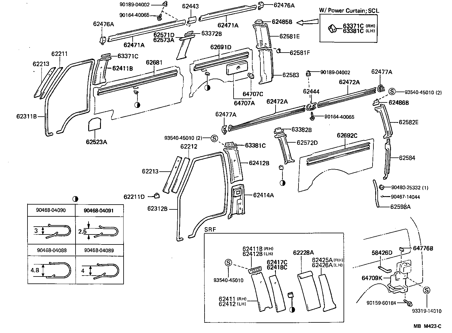  HIACE VAN WAGON |  INSIDE TRIM BOARD