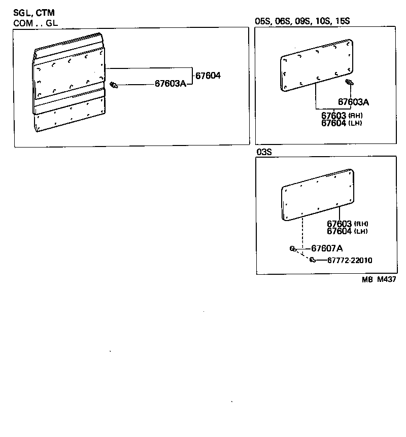  HIACE VAN WAGON |  REAR DOOR PANEL GLASS