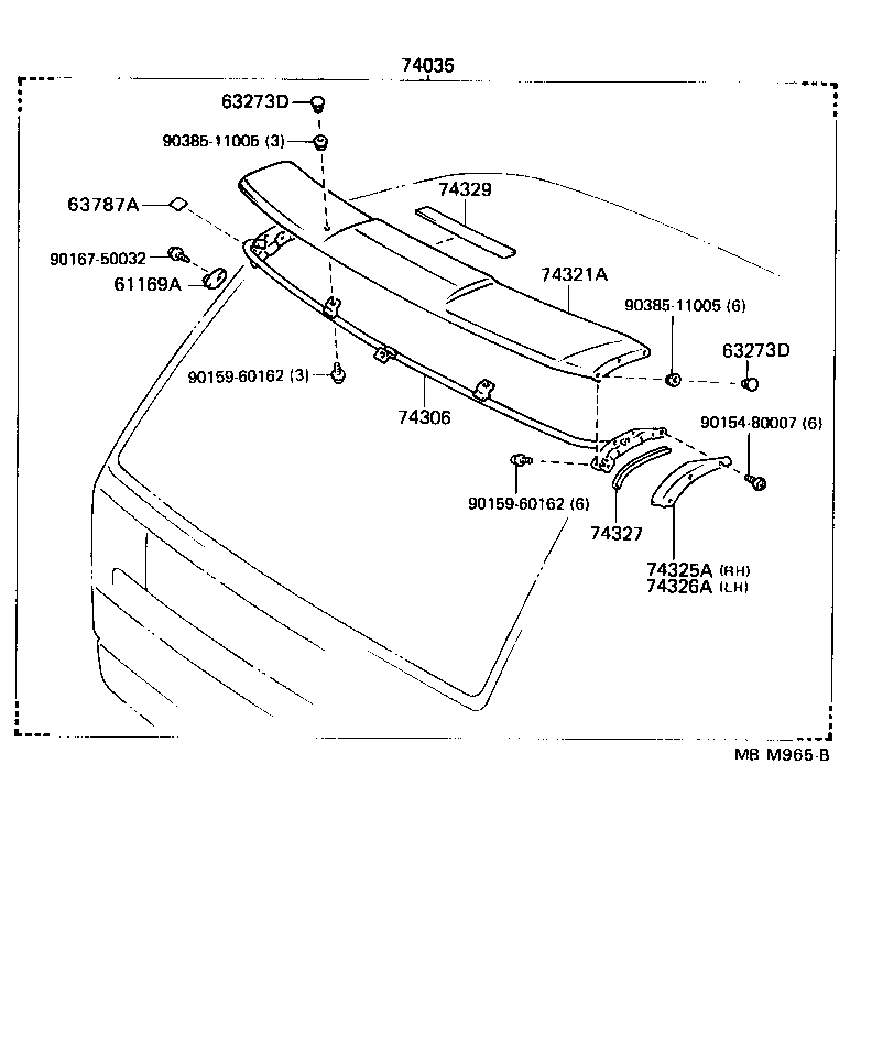  TOYOACE DYNA |  ARMREST VISOR
