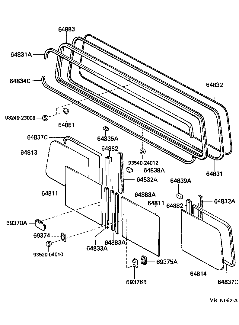  TOYOACE DYNA |  ROOF PANEL BACK PANEL