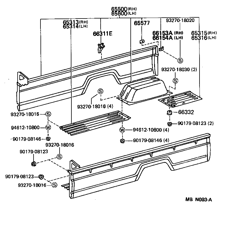  TOYOACE DYNA |  REAR BODY SIDE PANEL