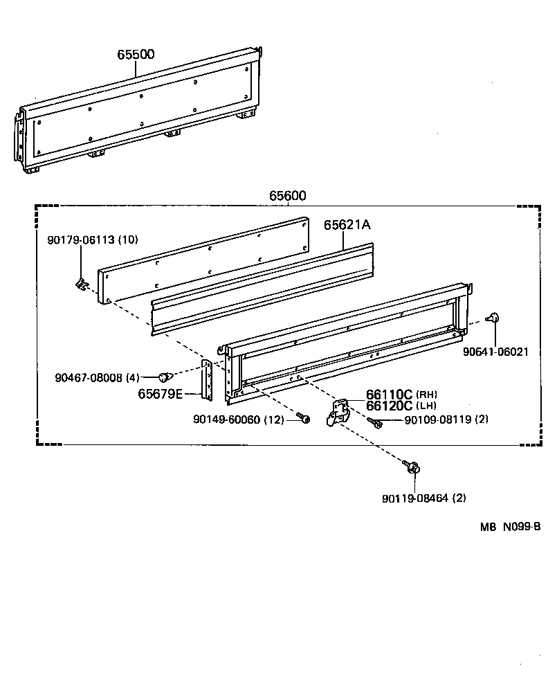  TOYOACE DYNA |  REAR BODY SIDE PANEL