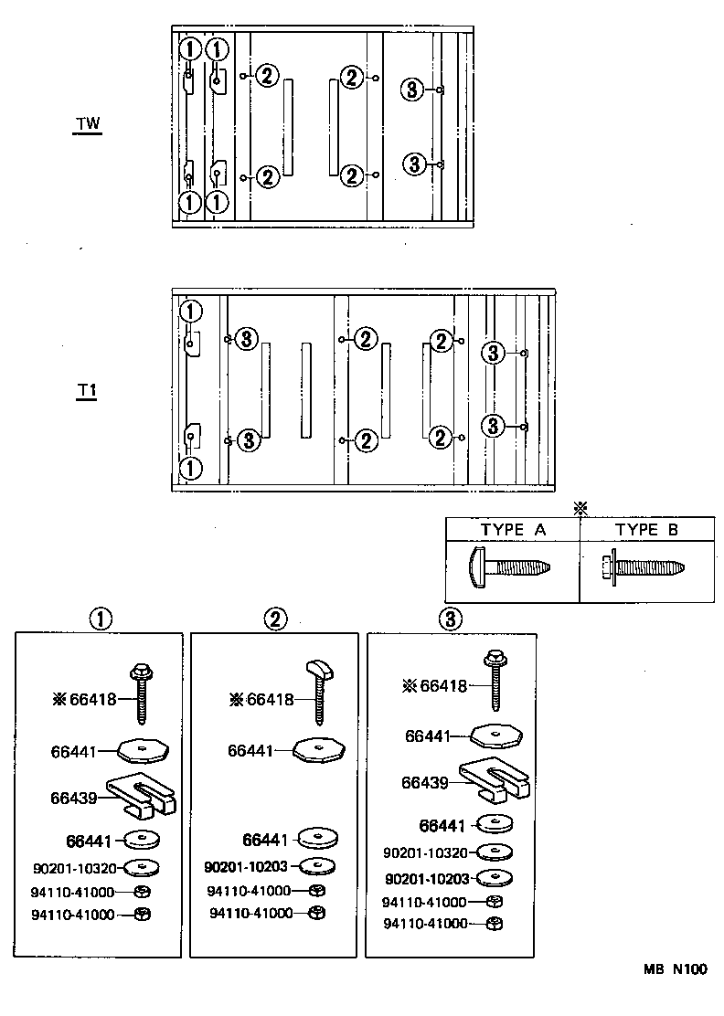  TOYOACE DYNA |  REAR BODY MOUNTING