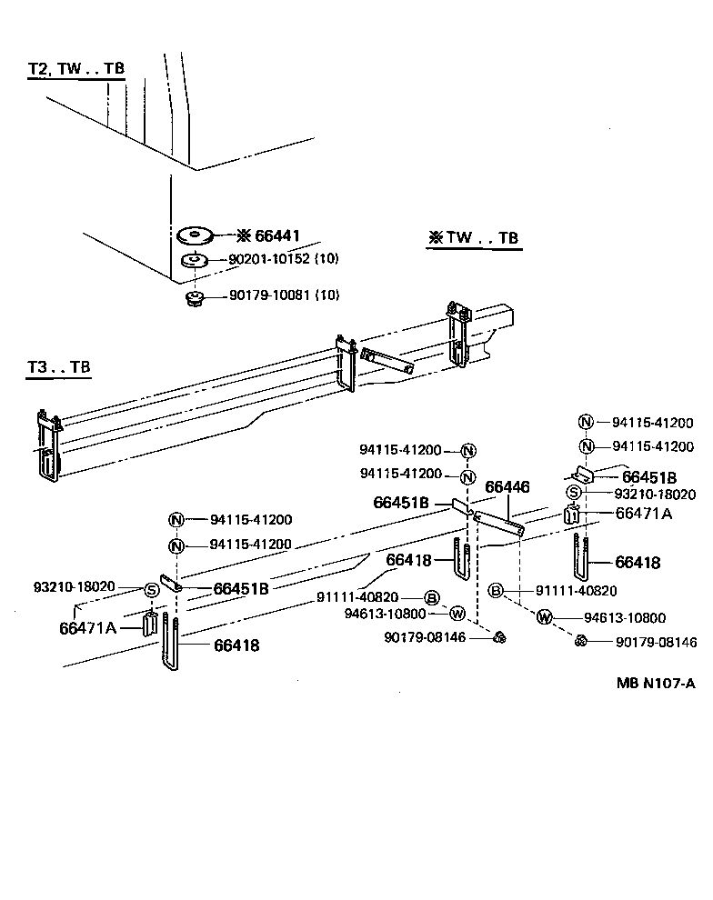  TOYOACE DYNA |  REAR BODY MOUNTING