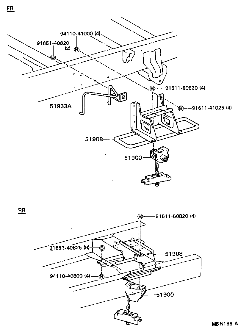  DYNA TOYOACE |  SPARE WHEEL CARRIER