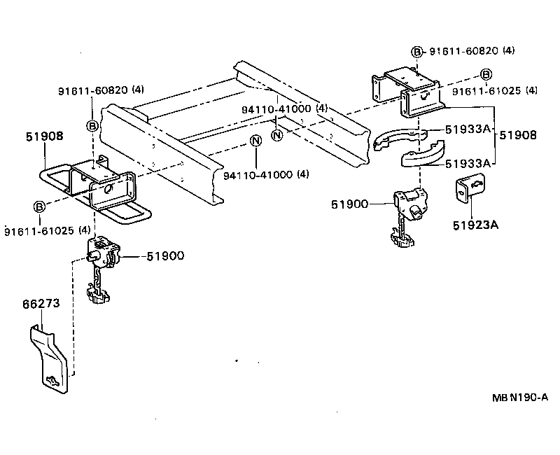  DYNA TOYOACE |  SPARE WHEEL CARRIER