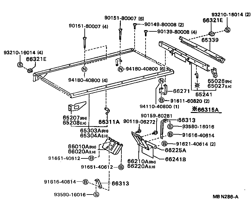  DYNA TOYOACE |  REAR BODY FLOOR FENDER