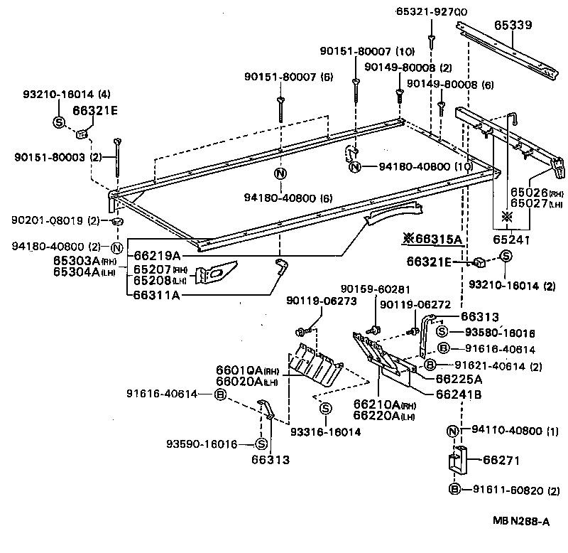  DYNA TOYOACE |  REAR BODY FLOOR FENDER