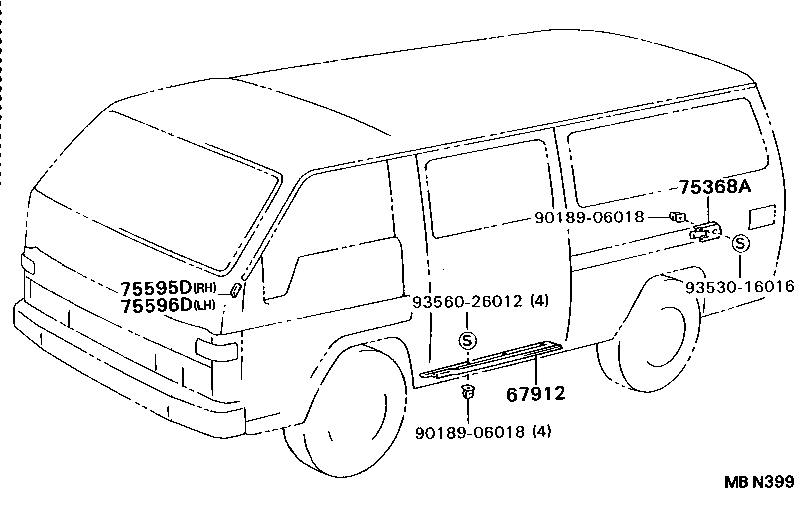  DYNA TOYOACE |  MOULDING