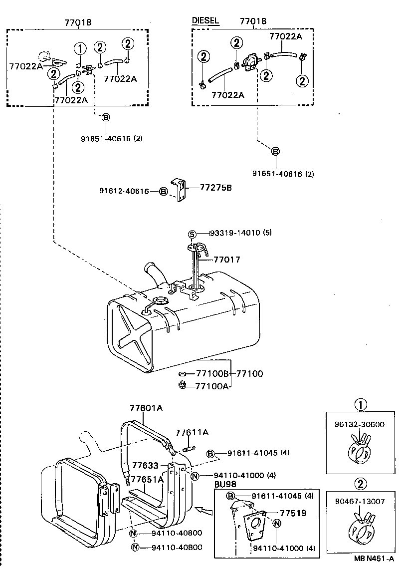  DYNA TOYOACE |  FUEL TANK TUBE