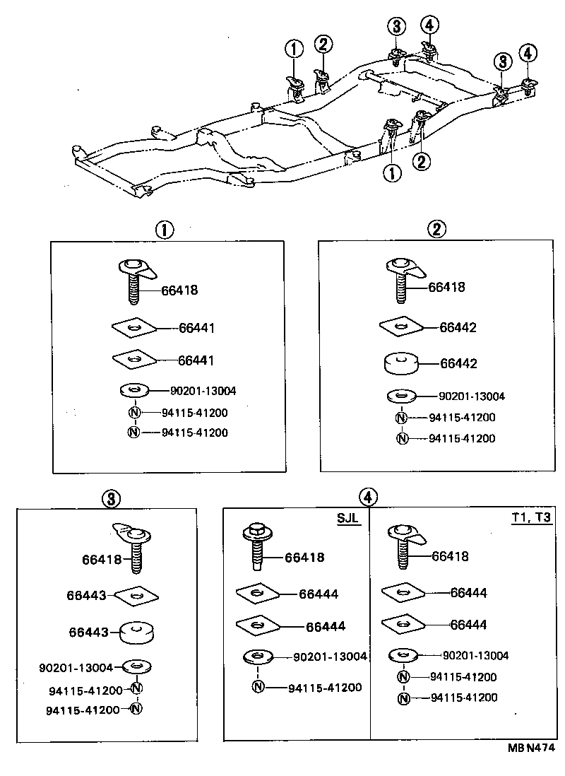  HILUX |  REAR BODY MOUNTING