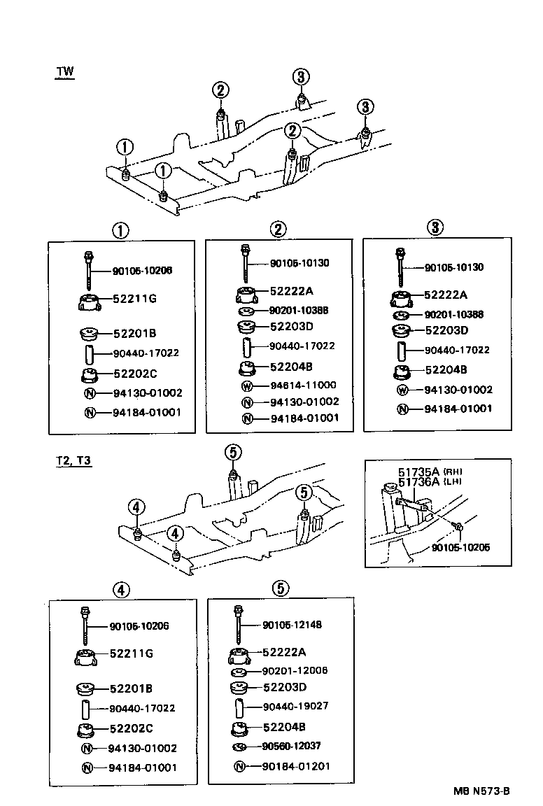 HIACE TRUCK |  CAB MOUNTING BODY MOUNTING