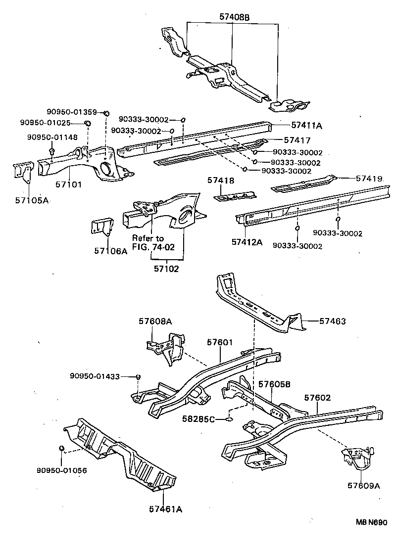  CELICA |  FLOOR SIDE MEMBER