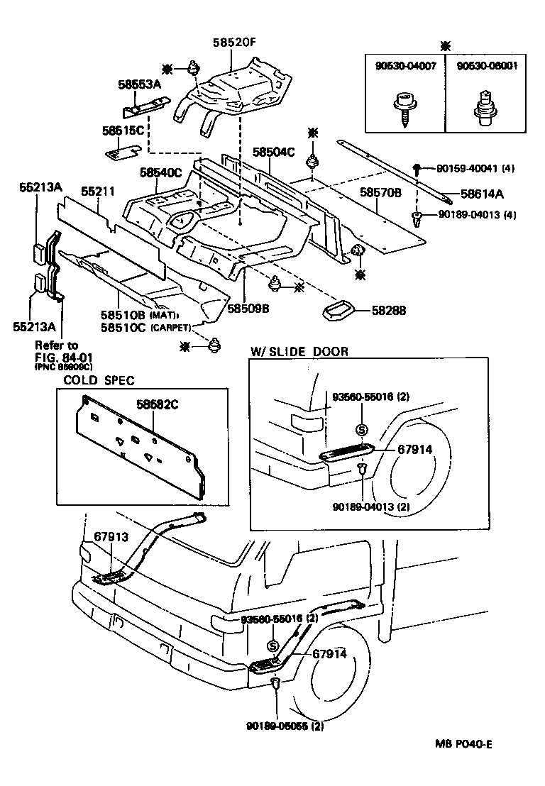  HIACE TRUCK |  FLOOR MAT SILENCER PAD