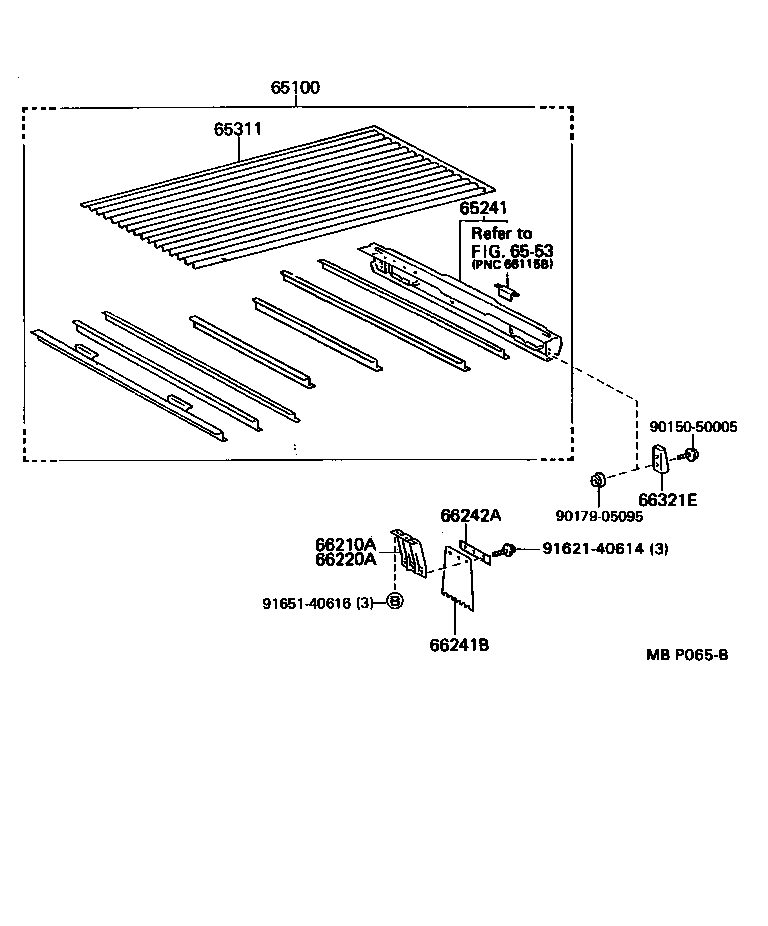  HIACE TRUCK |  REAR BODY FLOOR FENDER