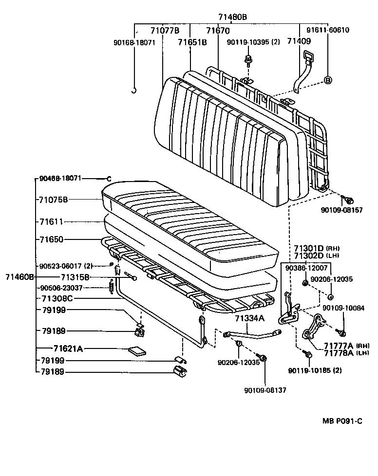  HIACE TRUCK |  SEAT SEAT TRACK