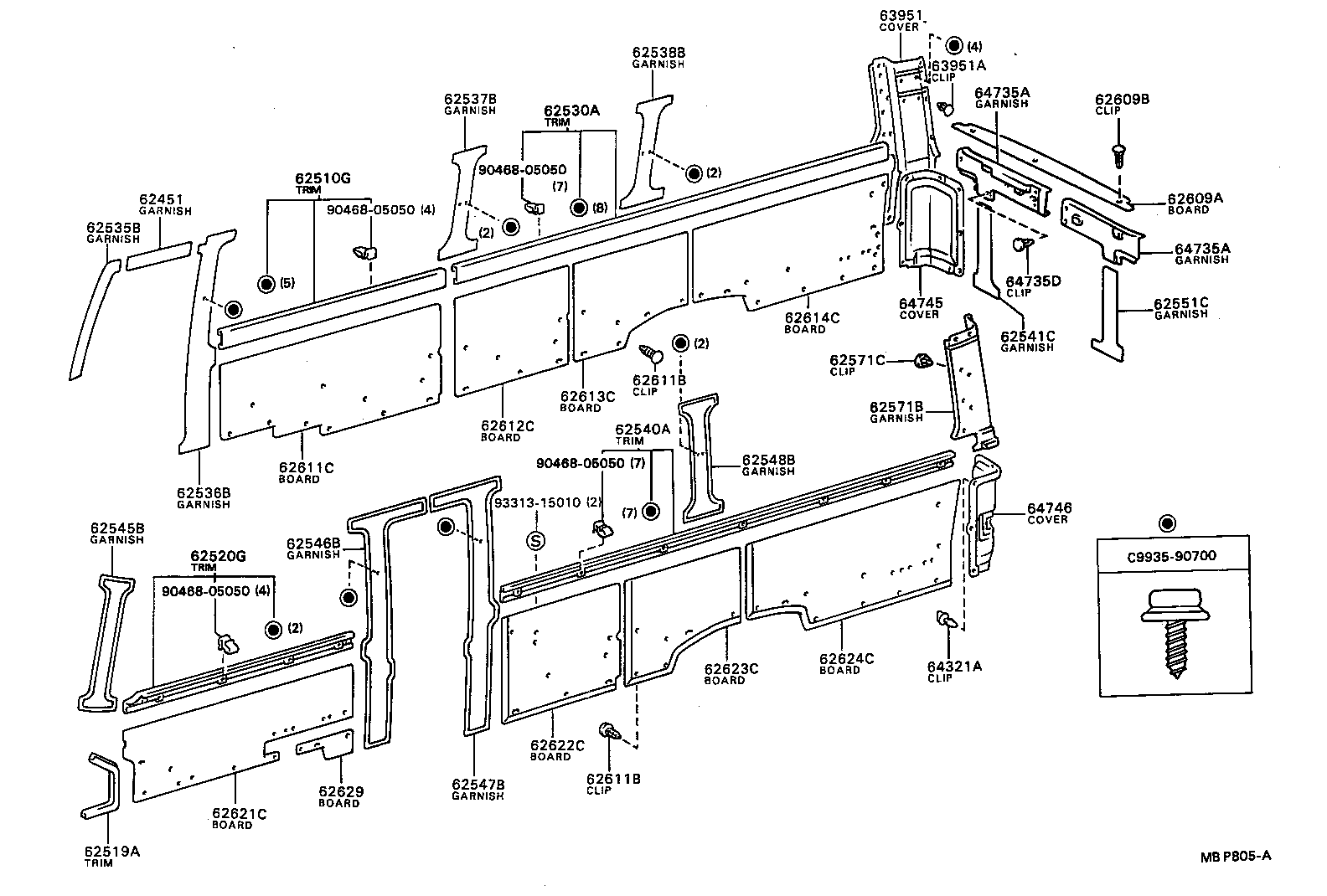  COASTER |  INSIDE TRIM BOARD