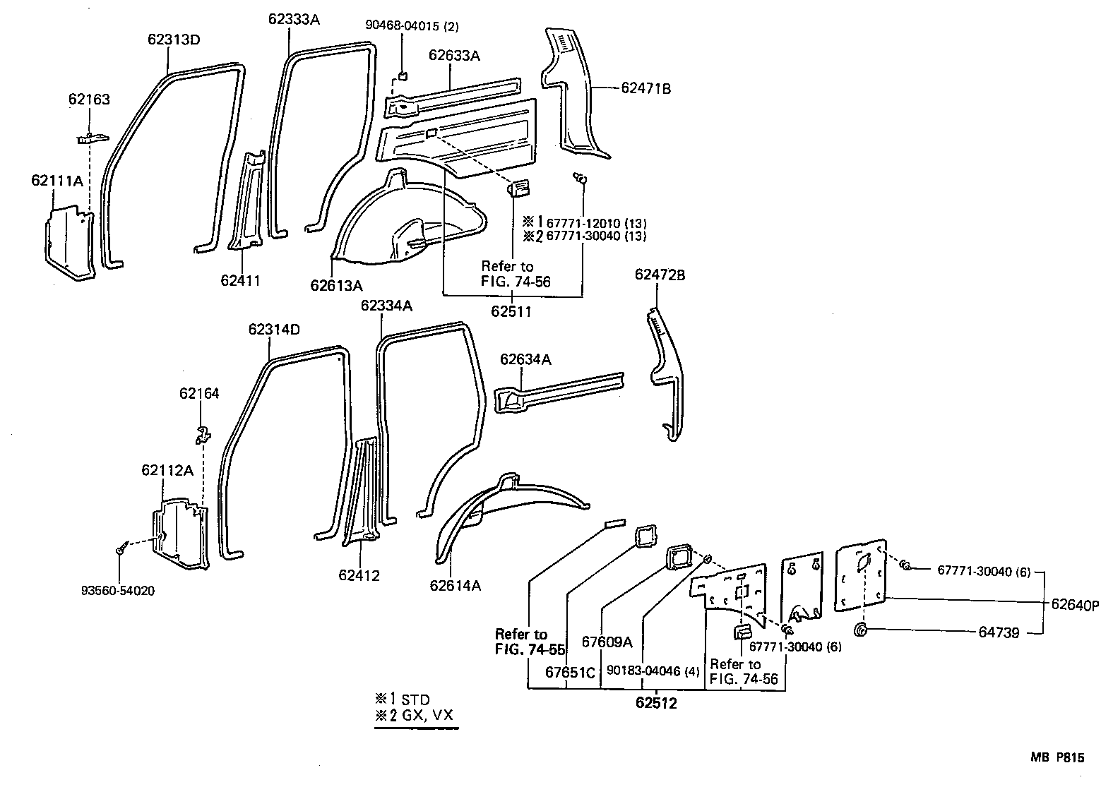  LAND CRUISER VAN |  INSIDE TRIM BOARD